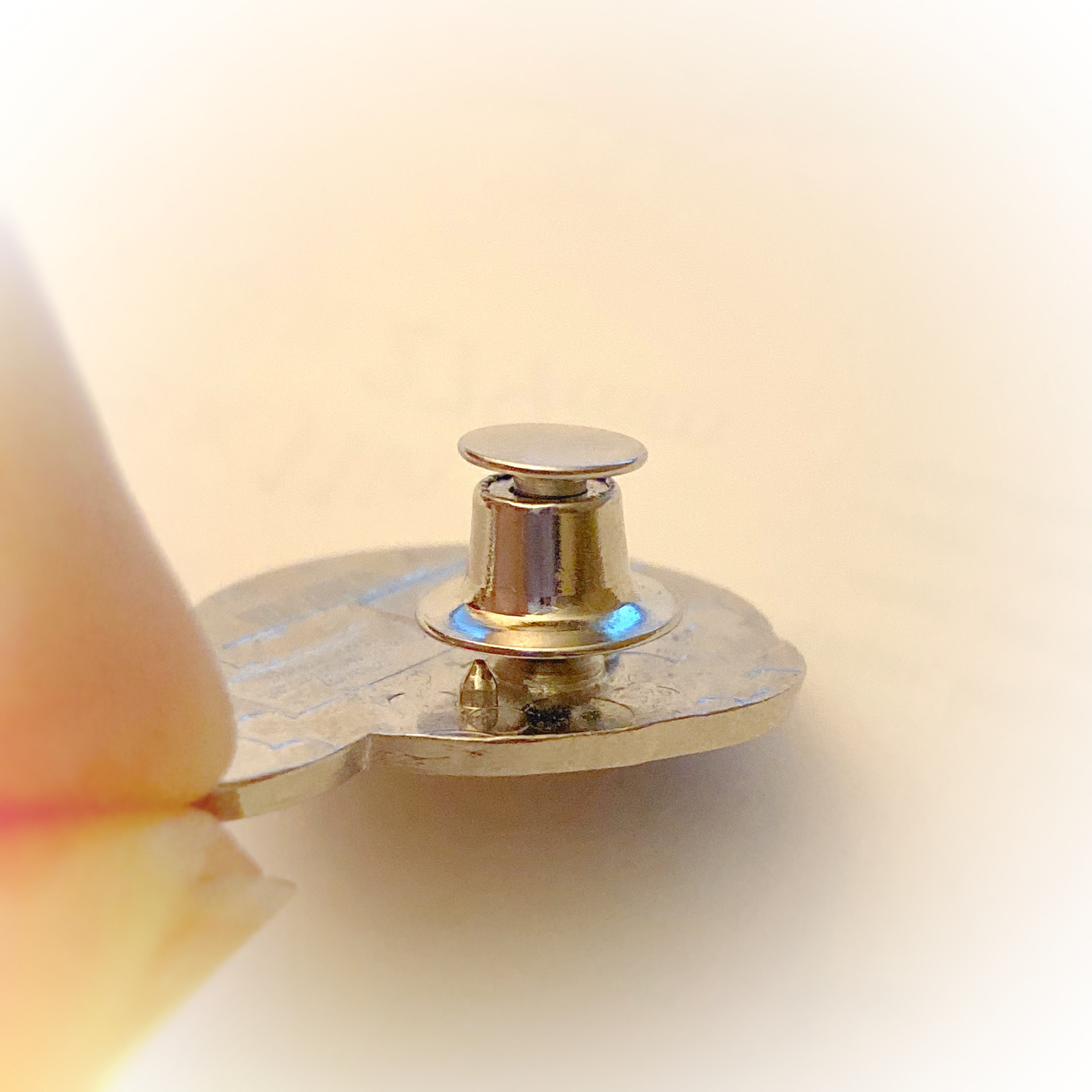 Locking Pin Backs No Tools Needed Silver Pin Lock Backings for