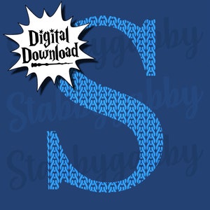 Maglione natalizio lettera "S" Svg, maglione HP Svg, maglione Weasley Svg, file di taglio, file Cricut, file Silhouette