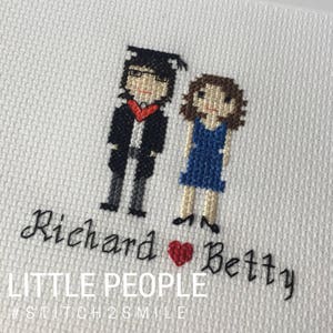 Graduation Day Gift Graduation Gift Personalised Custom Family Portrait Art - Graduation Personalised Graduation Gift Stitch People