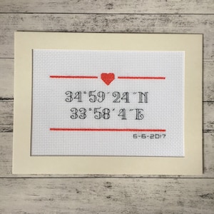 Latitude Longitude Personalised Custom Latitude and Longitude Signs - Boyfriend Girlfriend Husband Wife Romantic Gift - Longitude Latitude