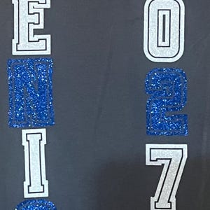 Personalized Senior Iron On Letters & Numbers 26/27/28 –optional Custom Name/School