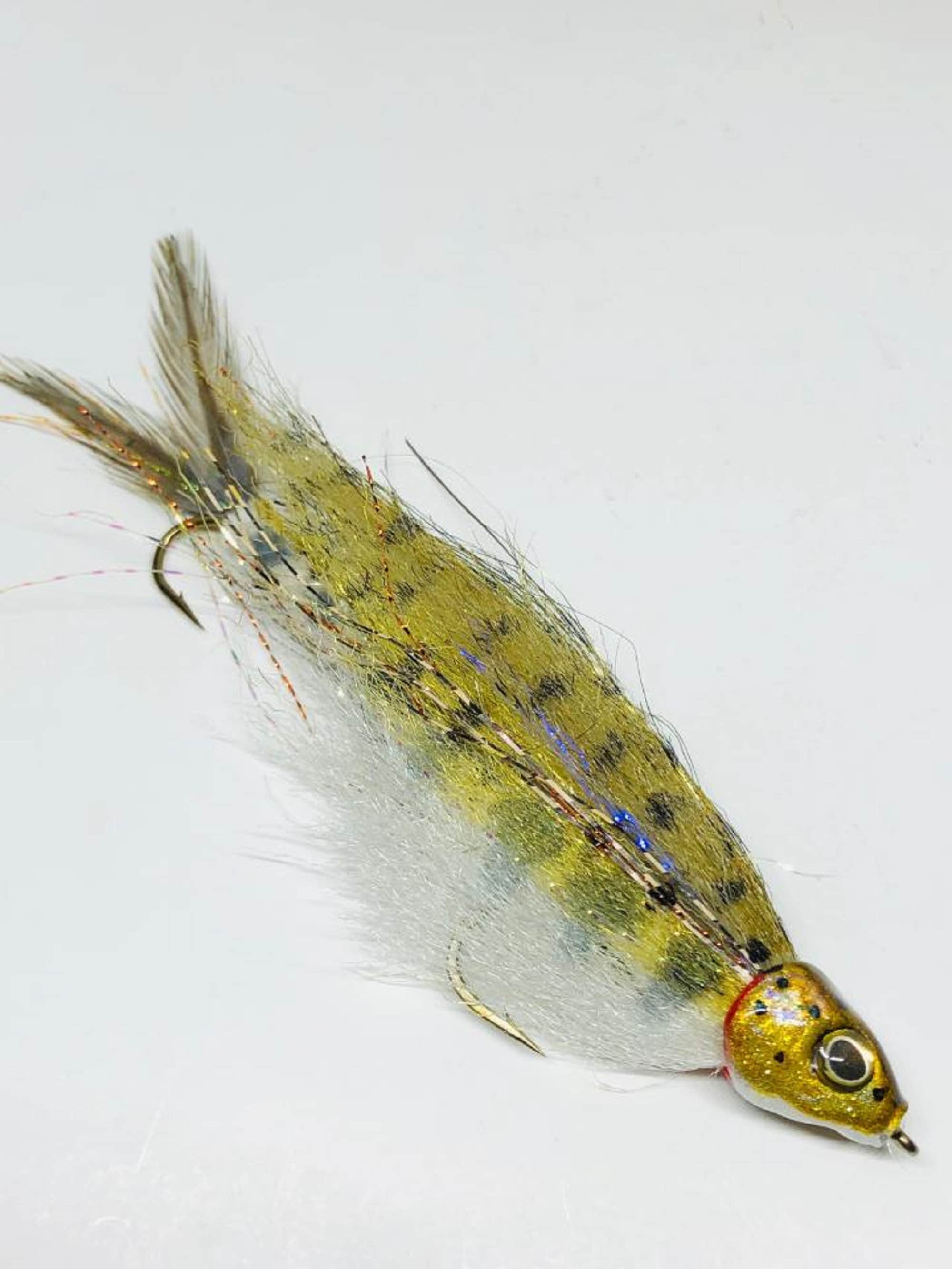 Baby Brown Trout Fly Articulated Fly Fishing or Spin Rod Lure by