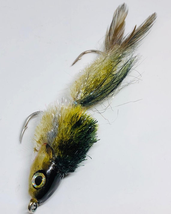 Mullet Fly Readymade Fly Fishing Fly or Spin Rod Lure by Drop Jaw Flies 
