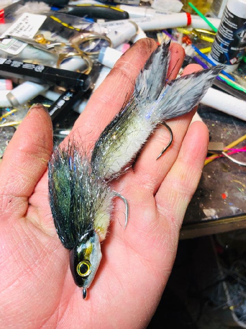 Mullet Fly Readymade Fly Fishing Fly or Spin Rod Lure by Drop Jaw Flies ...