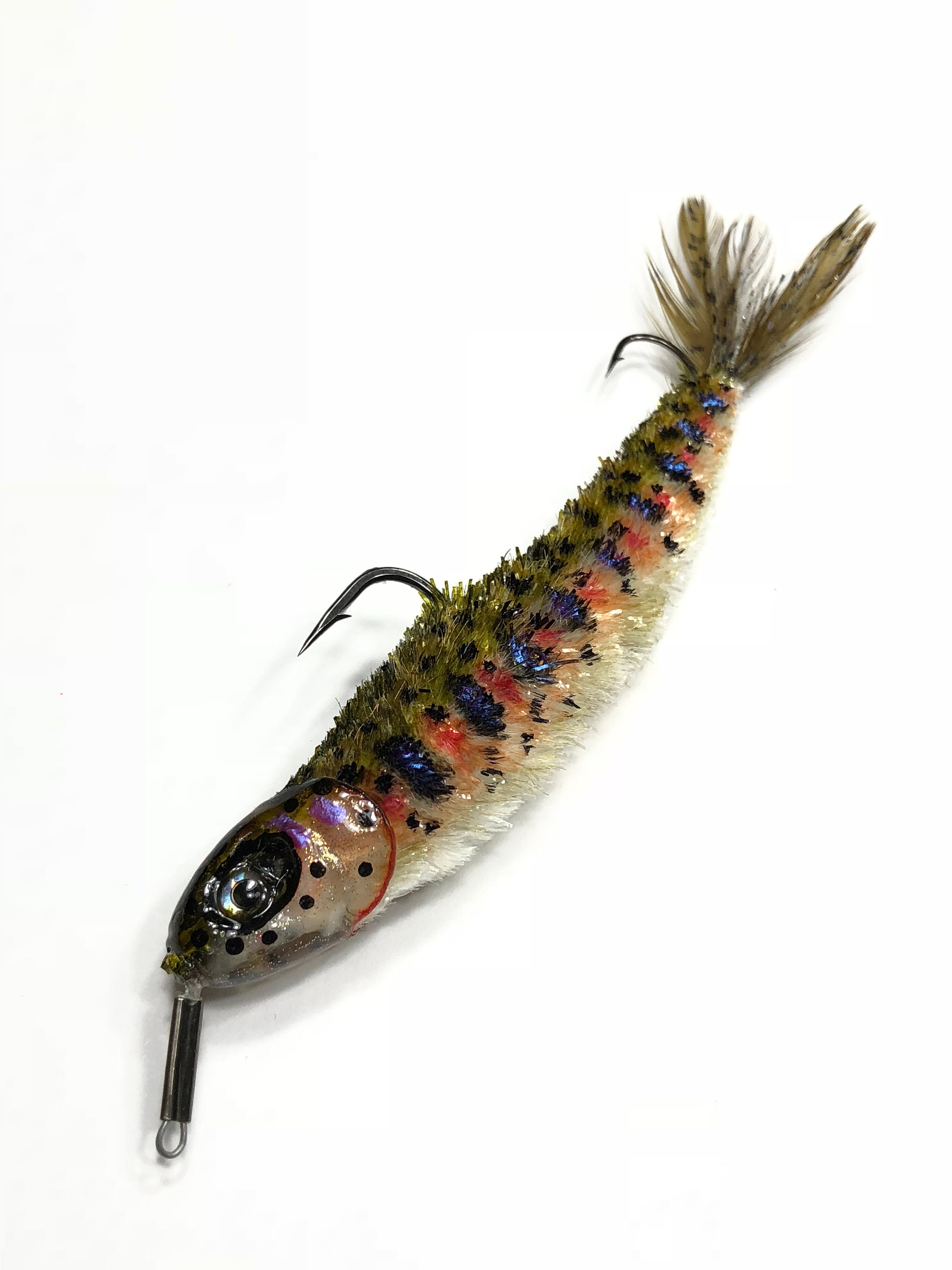 Rainbow Recurve Zipstick Ready to Go Fly Fishing or Spin Rod Lure