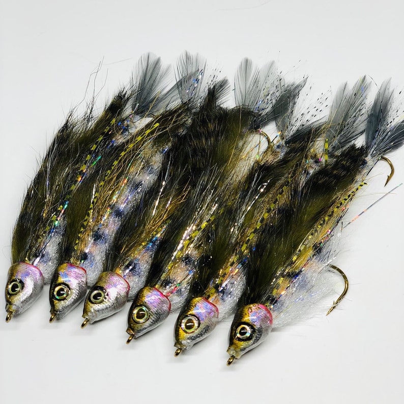 Baby Whitey Streamer Readymade Fly Fishing Fly or Spin Rod Etsy