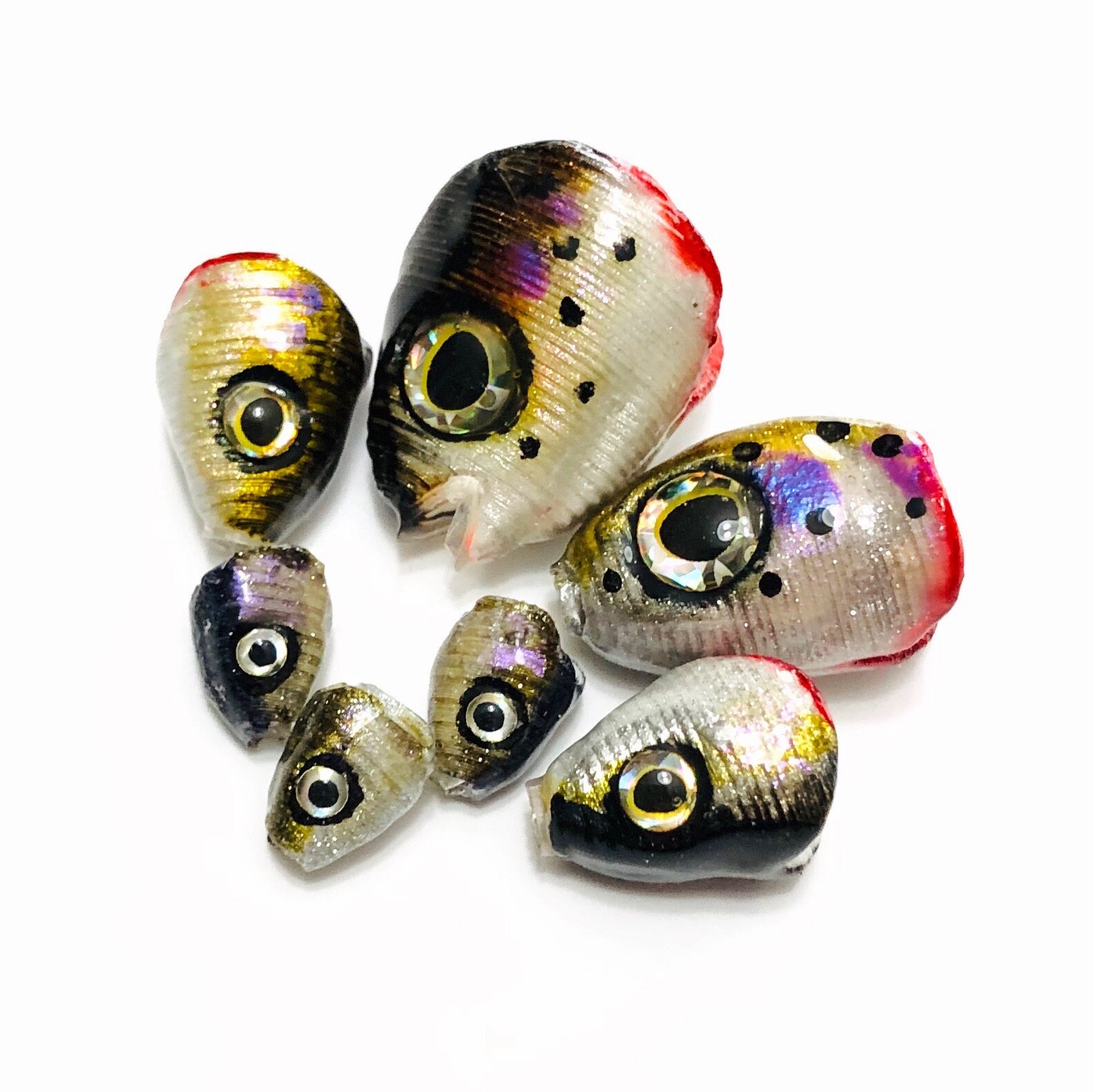 Summer Starter Pack Fish Heads for Fly or Spin Rod Fishing Lures