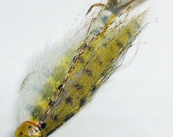 Twin Pack of Baby Brown Trout Flies Articulated Fly Fishing or Spin Rod  Lures by Drop Jaw Flies 