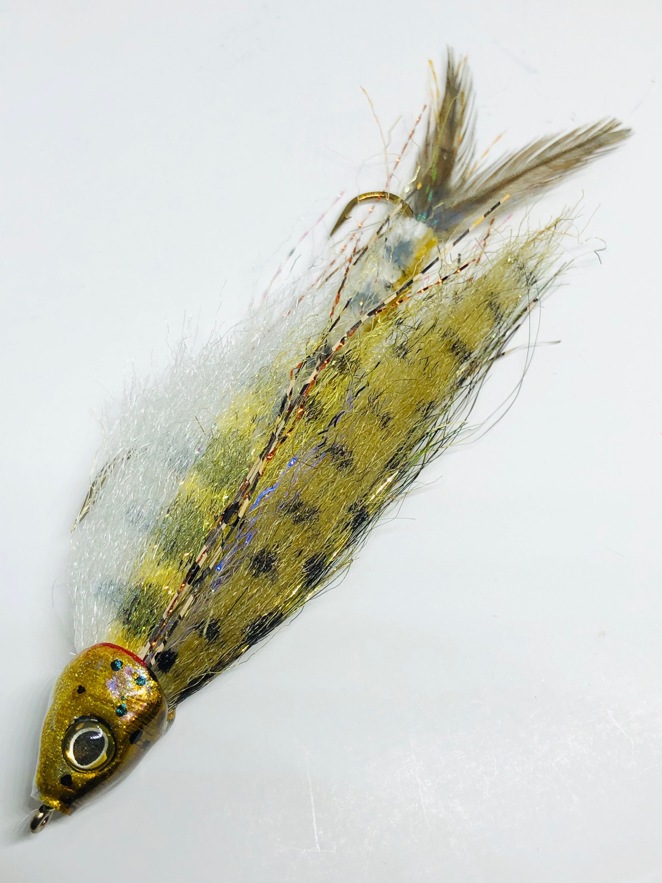 Twin Pack of Baby Brown Trout Flies -- Articulated Fly