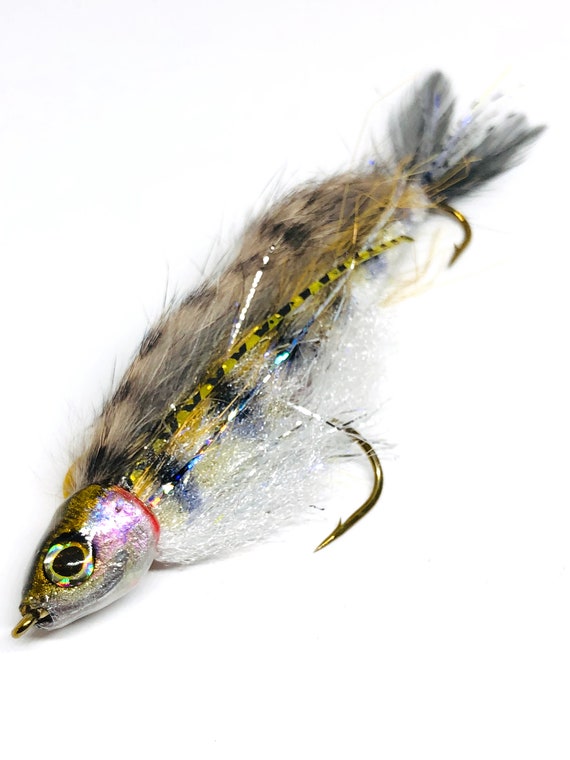 Baby Whitey Streamer Readymade Fly Fishing Fly or Spin Rod Lure by Drop Jaw  Flies 