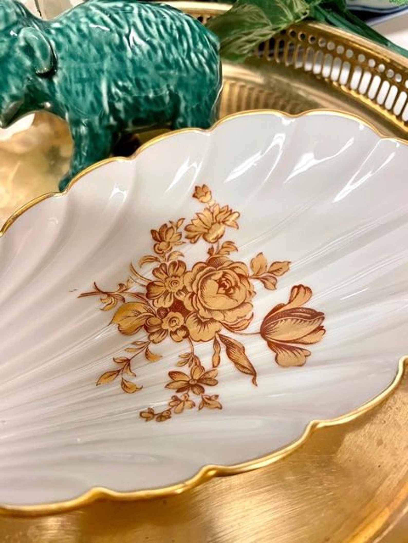 Limoges Trinket Dish Candy Dish Limoges Shell Dish Limoges Etsy