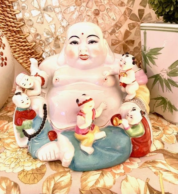 Chinoiserie Laughing Buddha Fertility Buddha Chinoiserie Buddha