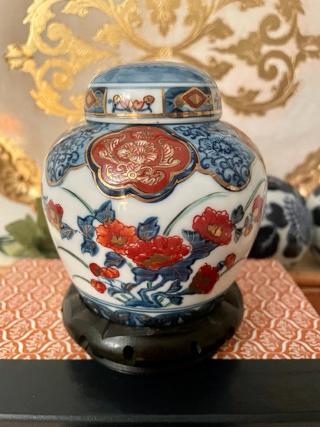 Mini Ginger Jar Chinoiserie Chic Chinoiserie Decor Chinoiserie Accent