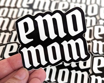 Emo Mom Sticker, Emo Vinyl Sticker, Emo Music Lover, Sceneior Emo, Gift for Emo Kid, Not a Phase Mom, music lover gift, Millennial Mom Gift