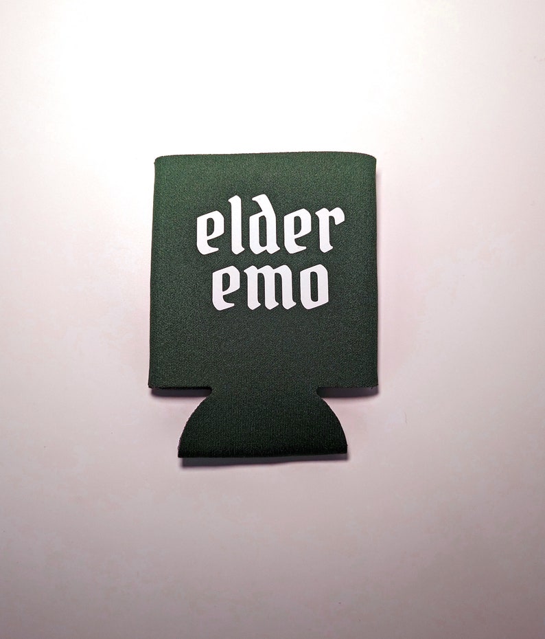 Elder Emo Can Cooler, Emo Beer Cozie, Emo Music Lover, Sceneior Emo, Gift for Emo Kid, Not a Phase Mom, image 3