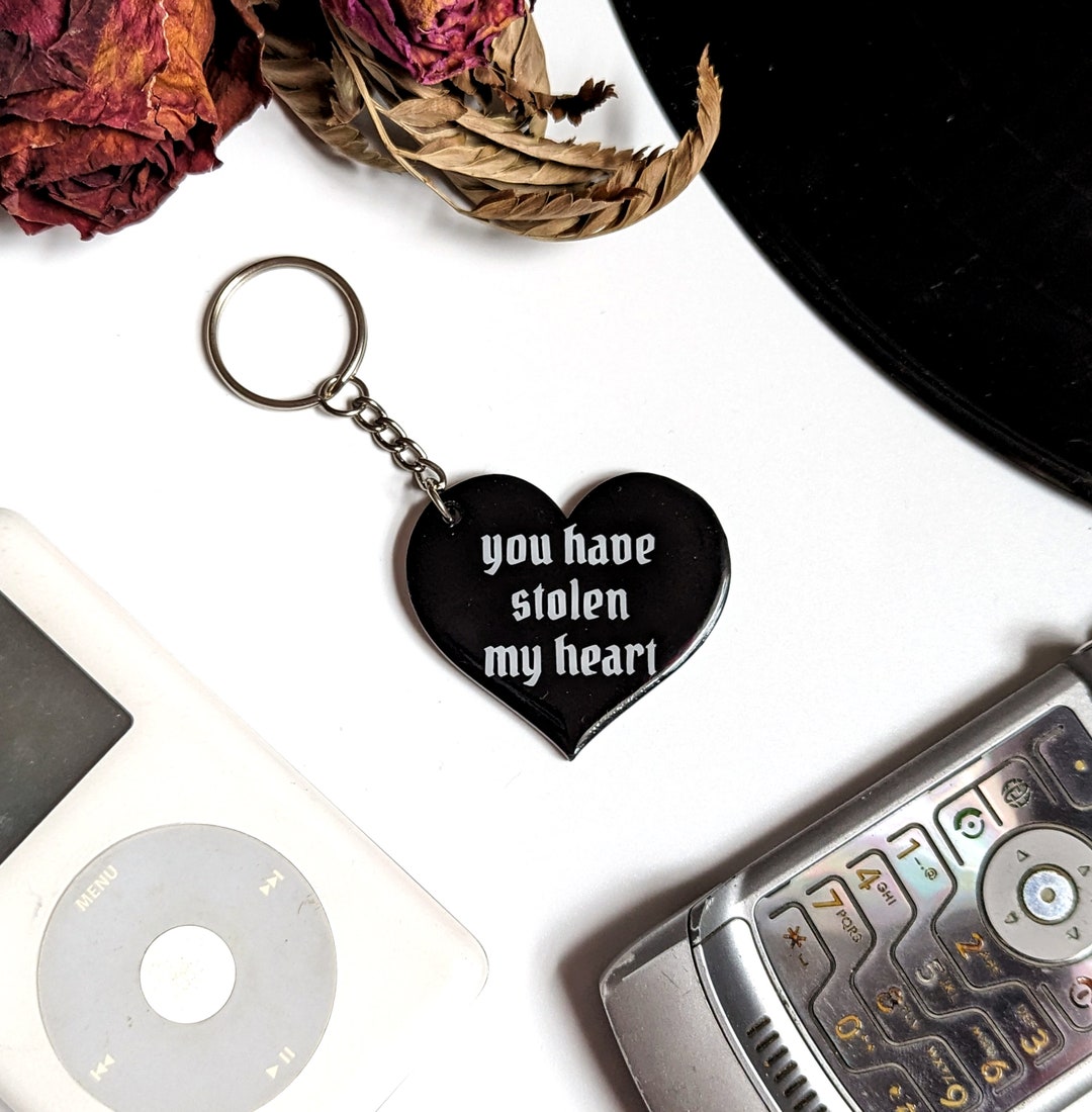 Emo Music Lyrics Keychain, Emo Music Gifts, Valentine's Day Gift for