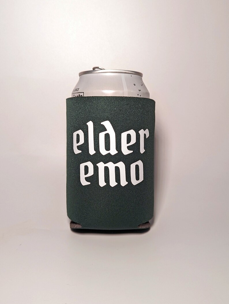Elder Emo Can Cooler, Emo Beer Cozie, Emo Music Lover, Sceneior Emo, Gift for Emo Kid, Not a Phase Mom, image 2