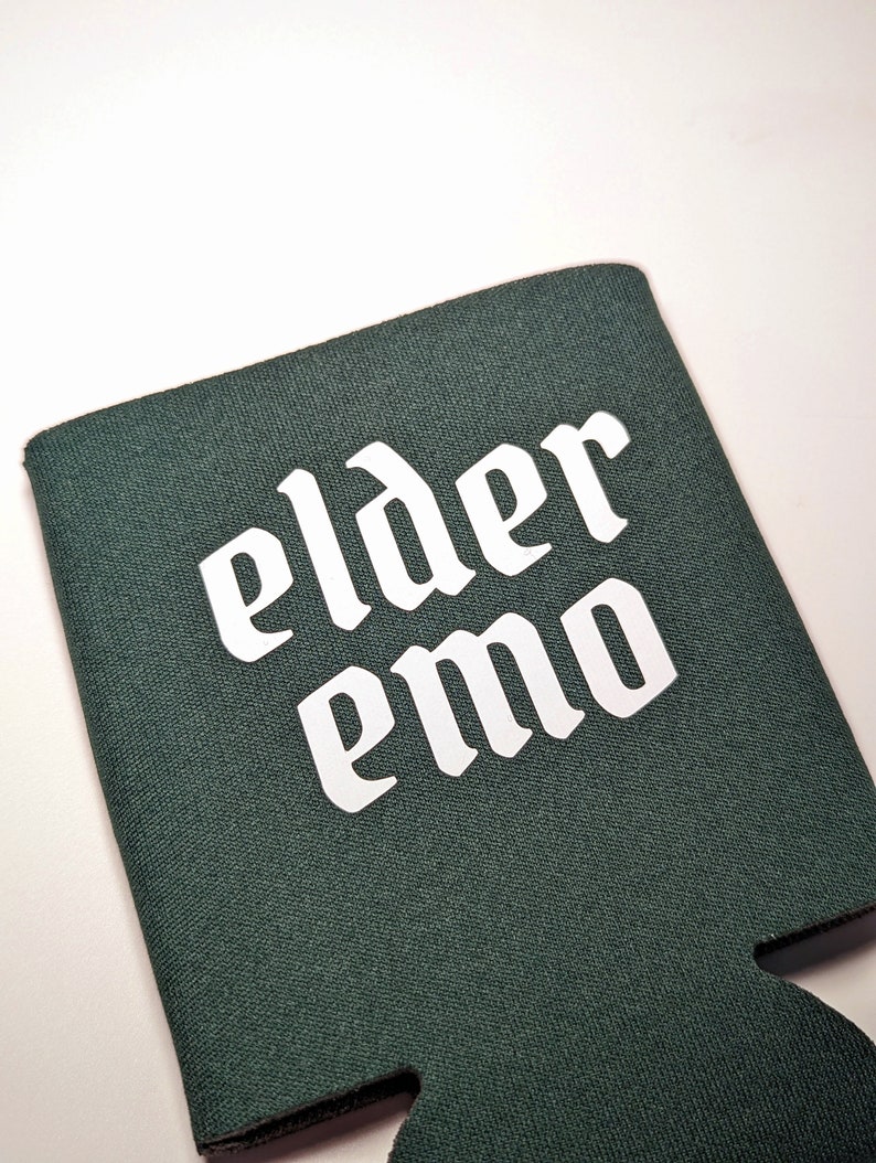 Elder Emo Can Cooler, Emo Beer Cozie, Emo Music Lover, Sceneior Emo, Gift for Emo Kid, Not a Phase Mom, image 4