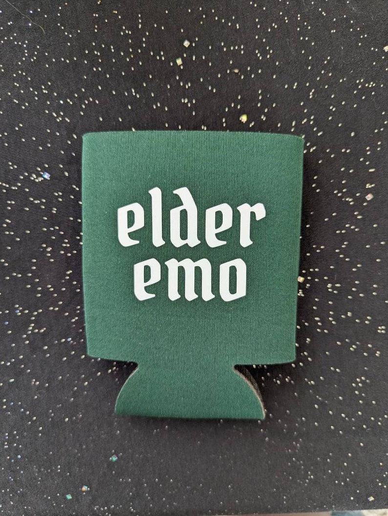 Elder Emo Can Cooler, Emo Beer Cozie, Emo Music Lover, Sceneior Emo, Gift for Emo Kid, Not a Phase Mom, image 5