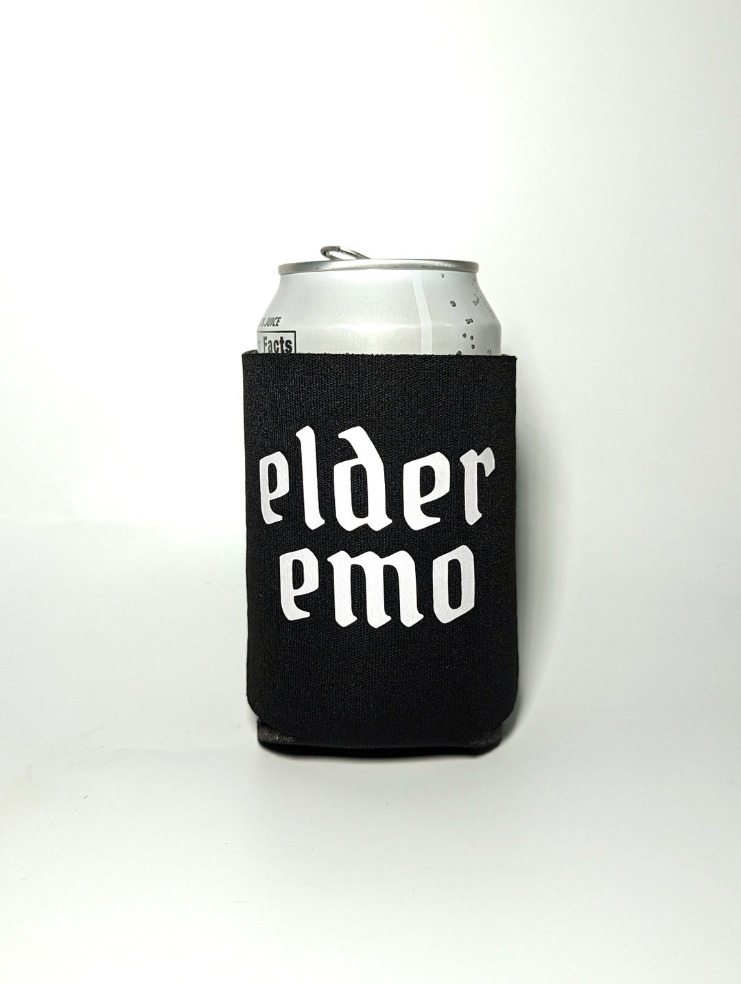 Elder Emo Can Cooler, Emo Beer Cozie, Emo Music Lover, Sceneior Emo