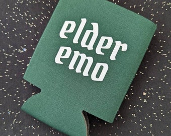 Elder Emo Can Cooler, Emo Beer Cozie, Emo Music Lover, Sceneior Emo, Gift for Emo Kid, Not a Phase Mom,