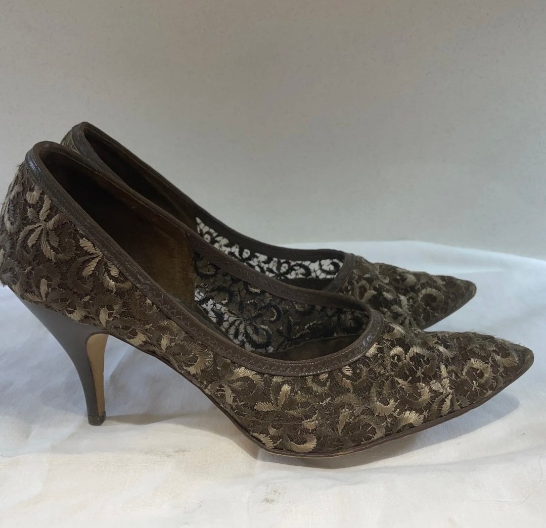 Genuine Vintage 1950s Ladies Shoes 46 Skyline by Clarks Brown ...