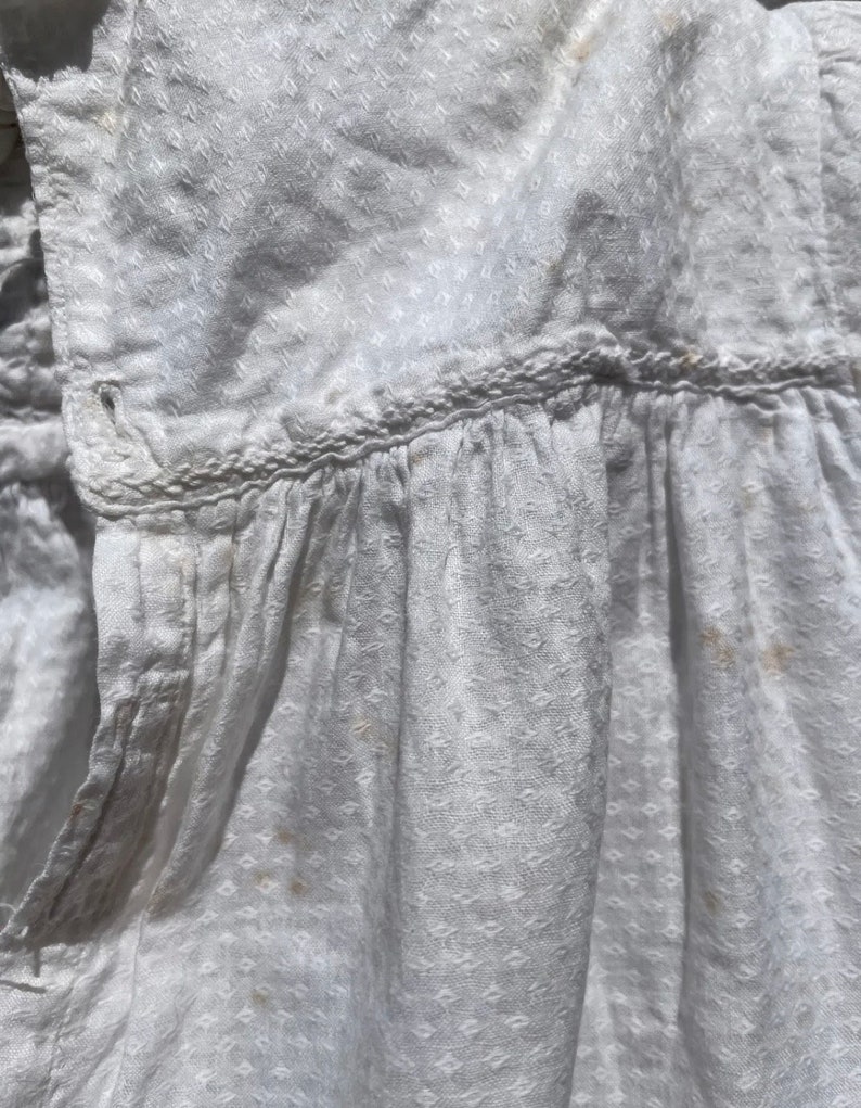 Antique . Christening Gown Baby Dress Irish Linen Robinson Cleaver