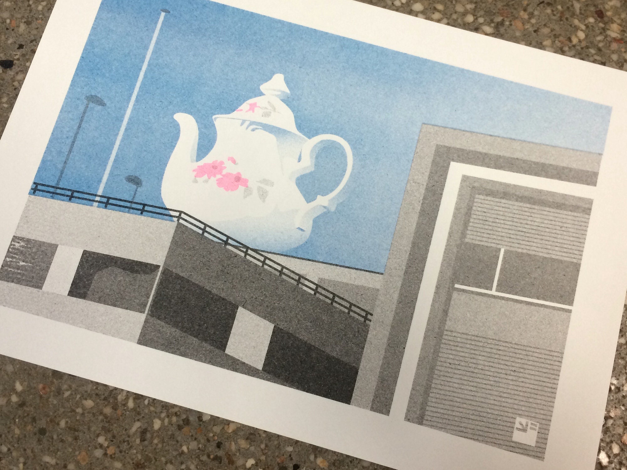 A4 Risograph Utrecht Portraits of a City: the Teapot - Etsy