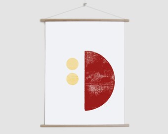 canvas poster Circle Pieces no3 | minimal, geometric, abstract print