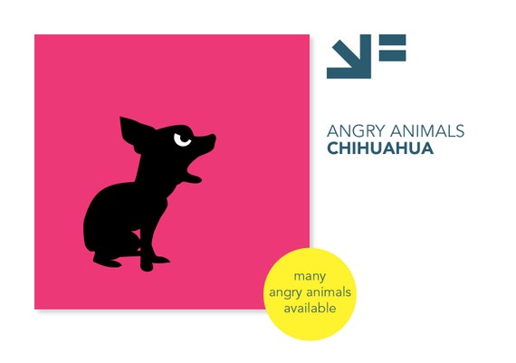 Angry Animals Illustrations Printed on Dibond Choose From: - Etsy Angry Animals Illustrations Printed on Dibond Choose From: - Etsy