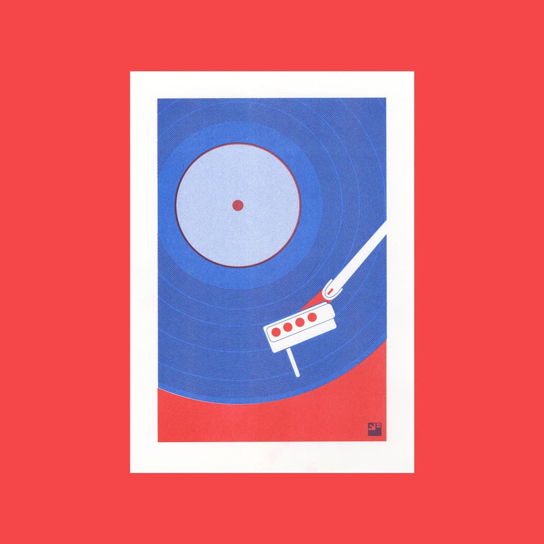 A4 Risograph Print Vinyl, From the Extra Ordinary Series | 2 Color Riso ...