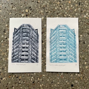 The Neudeflat Utrecht | small tetrapak etching