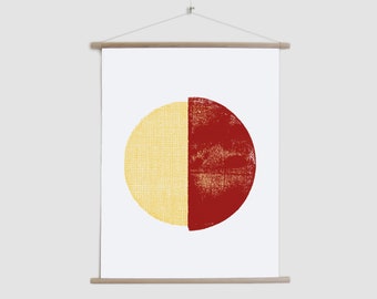 canvas poster Circle Pieces no4 | minimal, geometric, abstract print