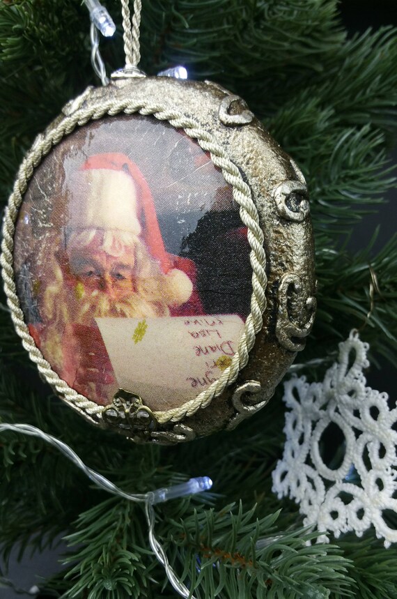 Vintage Shabby Chic Christmas Ornament Decoration Bauble Etsy
