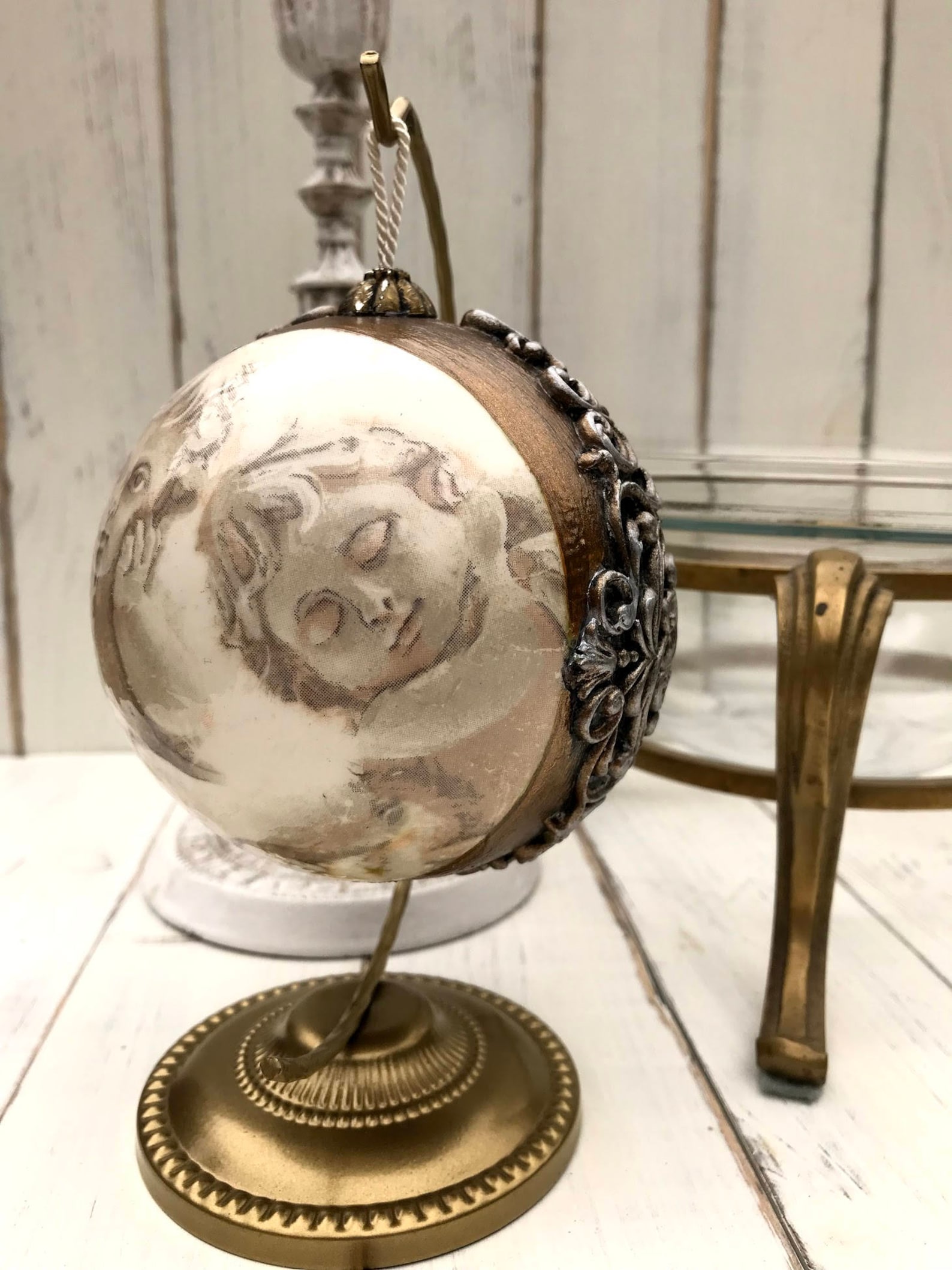 Vintage/shabby Chic/ Christmas Ornament / Decoration / Bauble Etsy UK