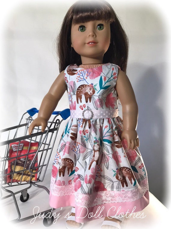 18 Doll Sloth Dress Retro fits American girl our generation my life