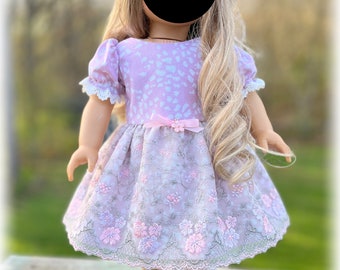 Pink Lace Dress 18" Doll Clothes American Made for Your Girl Doll