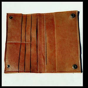 BILLETERO PIEL MUJER-cartera de piel  - cartera para mujer-hecho a mano- regalo para mujer