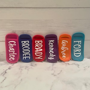 Personalized Popsicle Holders // Freezer Pop Holders // Kids Yogurt Sleeve // Ice Pop Sleeve with Name // Kids Party Favor