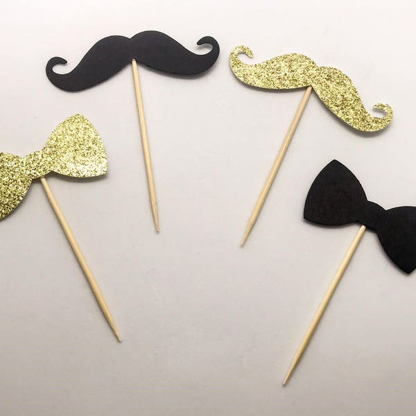 Mustache Cupcake Topper Etsy