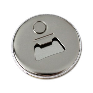 Magnetic customizable bottle opener, round diameter 56mm