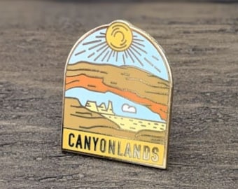 Canyonlands National Park Enamel Pin, Hiking Souvenir
