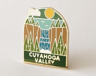 Cuyahoga Valley National Park Enamel pin , National park accessories, gift for hikers