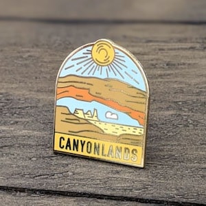 Canyonlands National Park Enamel pin , National park accessories, gift for hikers