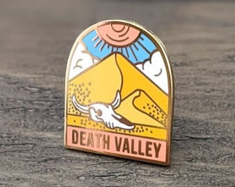 Pin de esmalte del Parque Nacional del Valle de la Muerte, regalo para excursionistas