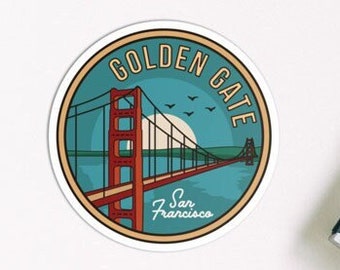 Golden Gate San Francisco Sticker – Waterproof Vinyl Decal