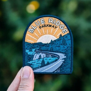 Blue Ridge Parkway Full embroidered illustrated iron-on patch