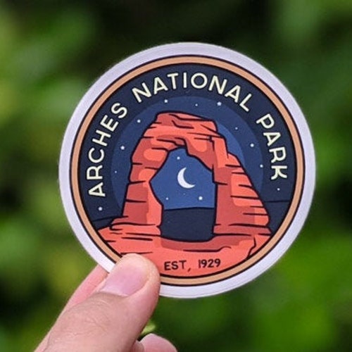 Hawaii Volcanoes National Park Sticker - Waterproof Vinyl Decal for Car Bumper, Laptop, Water Bottle, Wall, and Window, Size - 5'' Longer Side