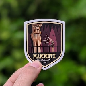 Mammoth Cave National Park - Adhesivo de vinilo resistente al agua y a los rayos ultravioleta. Adhesivo para botella de agua, portátil y ventanilla de coche