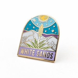 White Sands National Park Enamel pin , National park accessories, gift for hikers
